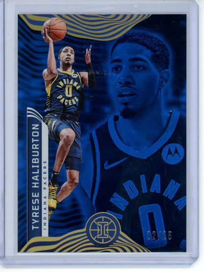 2021/22 Panini Illusions Tyrese Haliburton Blue /25