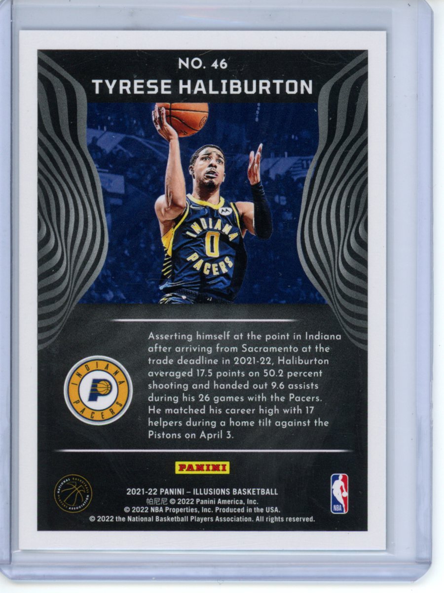 2021/22 Panini Illusions Tyrese Haliburton Blue /25