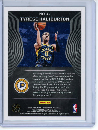 2021/22 Panini Illusions Tyrese Haliburton Blue /25