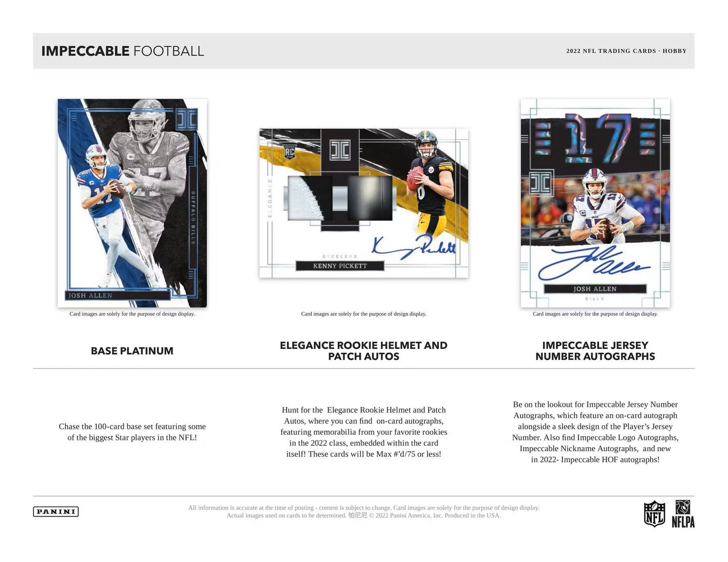 2022 Panini Impeccable Football Hobby Box