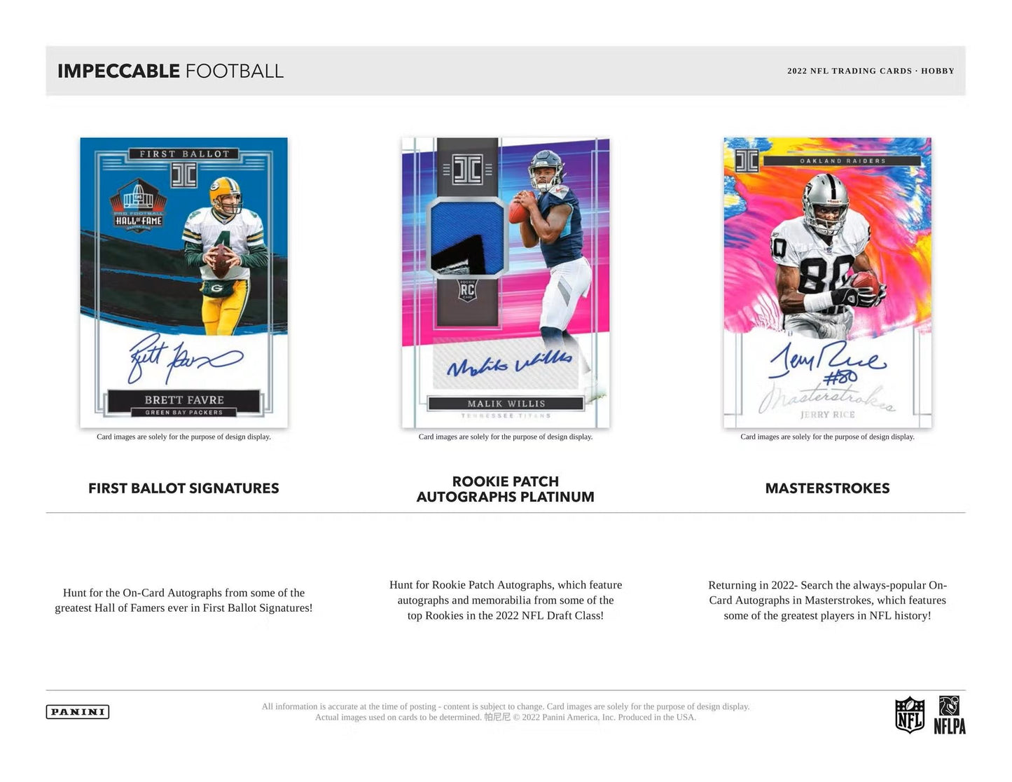 2022 Panini Impeccable Football Hobby Box